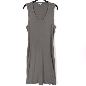 JAMES PERSE STANDARD Ribbed Knit Tank Mini Dress Cotton WNLC6617CU Size 3‎ LARGE